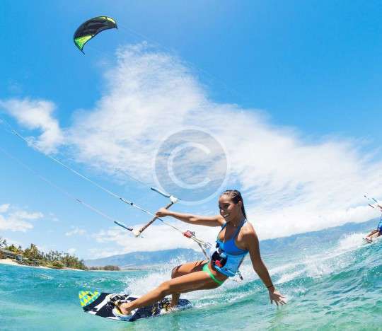 Kitesurfing